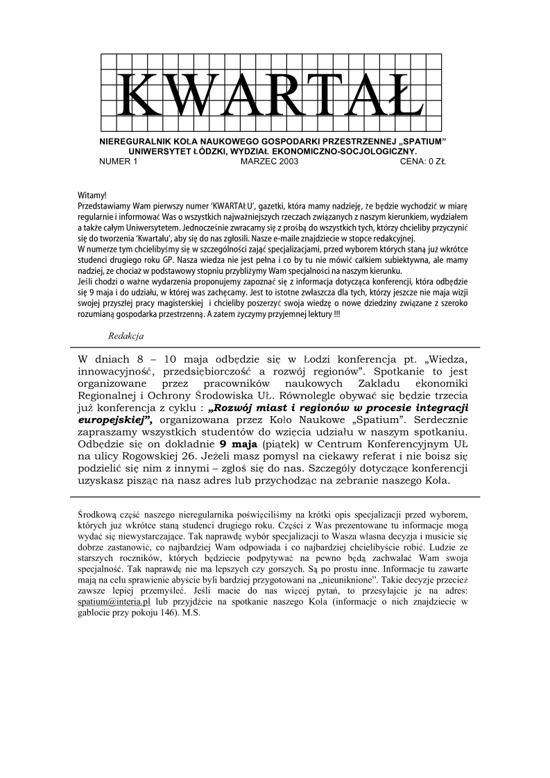 Okładka magazynu